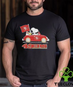 Snoopy and Woodstock Riding Car San Francisco 49Ers Super Bowl LVIII Shirt