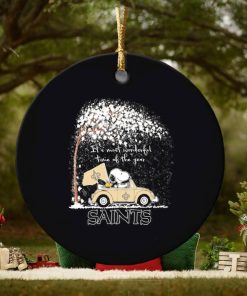 Snoopy and Woodstock Saints winter it’s most wonderful time of the year ornament