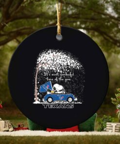 Snoopy and Woodstock Texans winter it’s most wonderful time of the year ornament