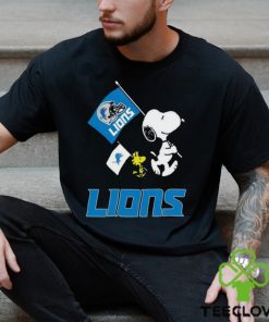 Snoopy and Woodstock detroit lions flag helmet Shirt