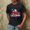 Snoopy and Charlie Brown playing baseball Texas Rangers shirt