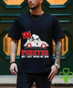 Snoopy and Woodstock driving car Chicago Bulls forever not just when we win shirt