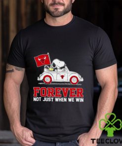 Snoopy and Woodstock driving car Chicago Bulls forever not just when we win hoodie, sweater, longsleeve, shirt v-neck, t-shirt