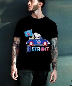 Snoopy and Woodstock driving car Detroit all sports team hoodie, sweater, longsleeve, shirt v-neck, t-shirt