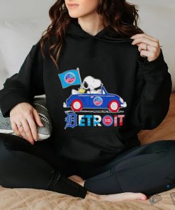 Snoopy and Woodstock driving car Detroit all sports team hoodie, sweater, longsleeve, shirt v-neck, t-shirt