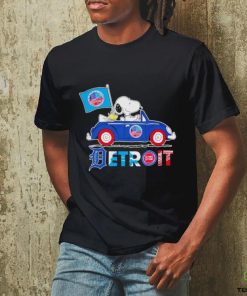 Snoopy and Woodstock driving car Detroit all sports team hoodie, sweater, longsleeve, shirt v-neck, t-shirt