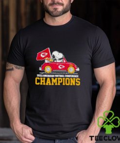 Snoopy and Woodstock driving car Kansas City Chiefs 2023 AFC Champions shirt 3 Snoopy and Woodstock driving car Kansas City Chiefs 2023 AFC Champions shirt