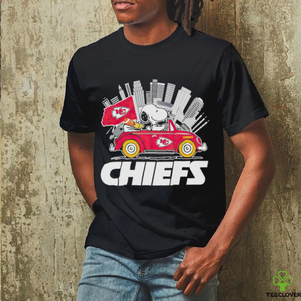 Snoopy Woodstock Driving Car Kansas City Chiefs Shirt - High