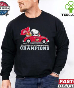 Snoopy and Woodstock driving car Ohio State Buckeyes 2025 Cotton Bowl champions shirt
