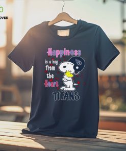 Snoopy and Woodstock happiness is a hug from the heart Tennessee Titans hoodie, sweater, longsleeve, shirt v-neck, t-shirt