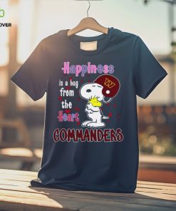 Snoopy and Woodstock happiness is a hug from the heart Washington Commanders hoodie, sweater, longsleeve, shirt v-neck, t-shirt