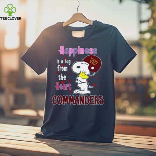 Snoopy and Woodstock happiness is a hug from the heart Washington Commanders hoodie, sweater, longsleeve, shirt v-neck, t-shirt