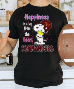 Snoopy and Woodstock happiness is a hug from the heart Washington Commanders hoodie, sweater, longsleeve, shirt v-neck, t-shirt