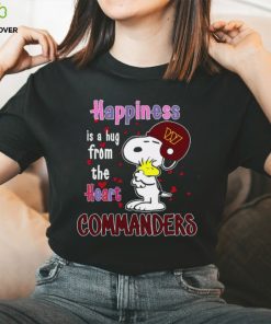 Snoopy and Woodstock happiness is a hug from the heart Washington Commanders hoodie, sweater, longsleeve, shirt v-neck, t-shirt