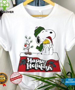 Snoopy and Woodstock happy holidays christmas hoodie, sweater, longsleeve, shirt v-neck, t-shirt