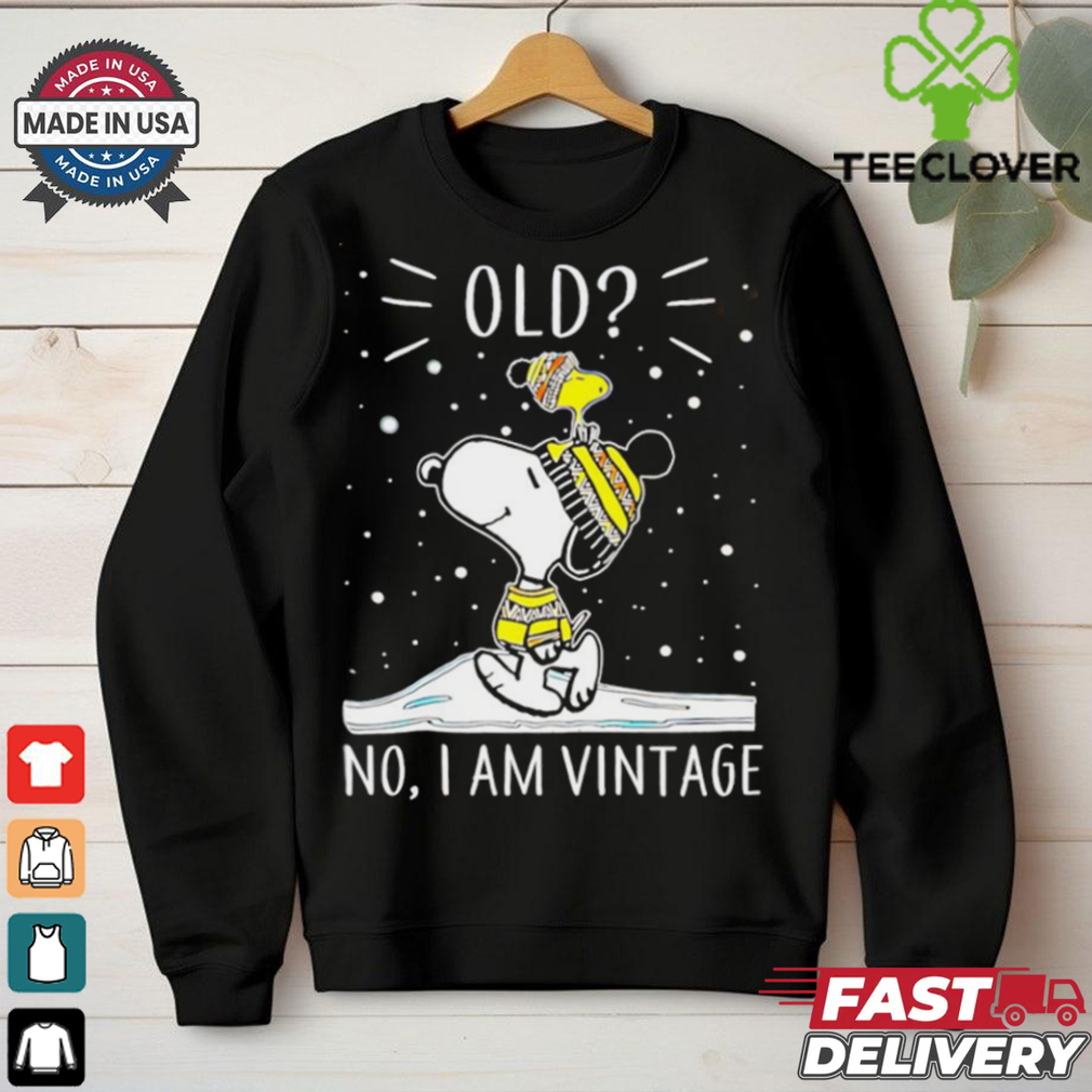 Snoopy and Woodstock old no I am vintage Christmas 2024 shirt Snoopy and Woodstock old no I am vintage Christmas 2024 shirt