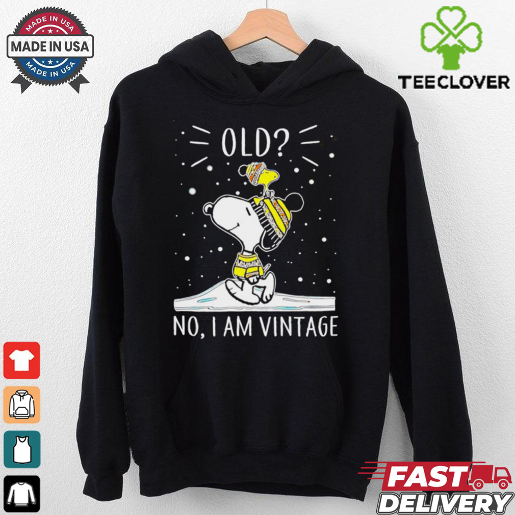Snoopy and Woodstock old no I am vintage Christmas 2024 shirt Snoopy and Woodstock old no I am vintage Christmas 2024 shirt