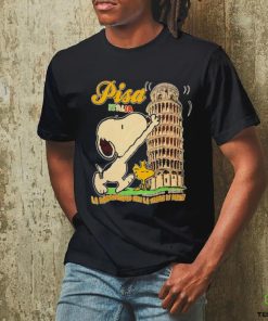 Snoopy and Woodstock pisa Italia la raddrizziamo noi la torre di pisa shirt