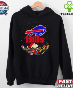 Snoopy and Woodstock sleigh Buffalo Bills shirt