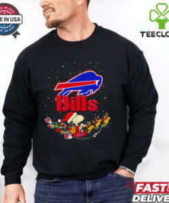 Snoopy and Woodstock sleigh Buffalo Bills shirt