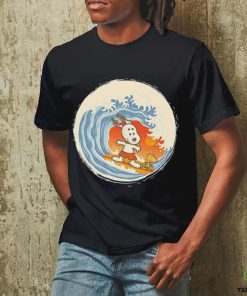 Snoopy and Woodstock surfing shirt