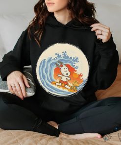 Snoopy and Woodstock surfing shirt