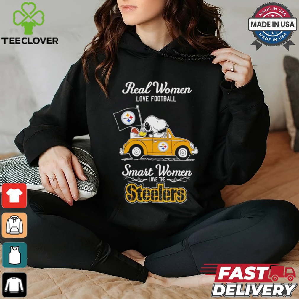 Snoopy and friend Peanuts Pittsburgh Steelers real women love football smart women love Steelers shirt Snoopy and friend Peanuts Pittsburgh Steelers real women love football smart women love Steelers shirt