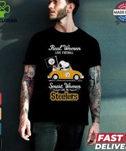 Snoopy and friend Peanuts Pittsburgh Steelers real women love football smart women love Steelers shirt