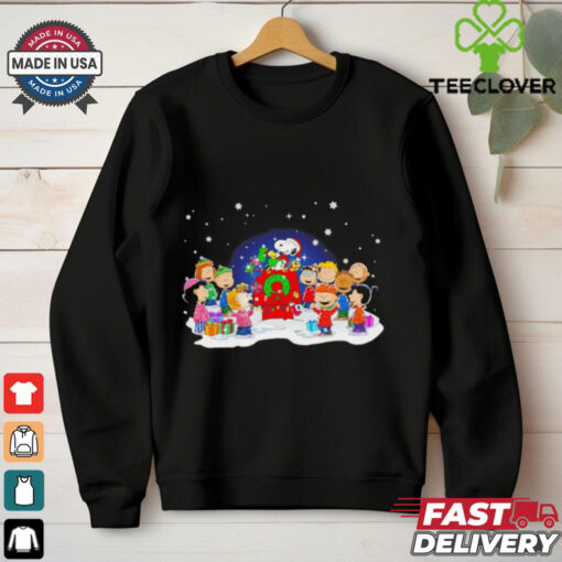 Snoopy and friends Peanuts Merry Christmas together shirt