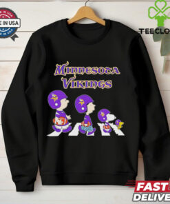 Snoopy and friends abbey road let’s go Minnesota Vikings shirt