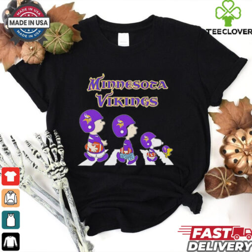 Snoopy and friends abbey road let’s go Minnesota Vikings shirt