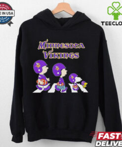 Snoopy and friends abbey road let’s go Minnesota Vikings shirt