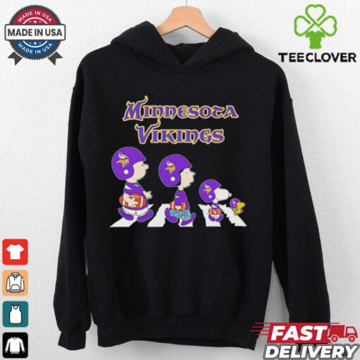 Snoopy and friends abbey road let’s go Minnesota Vikings shirt