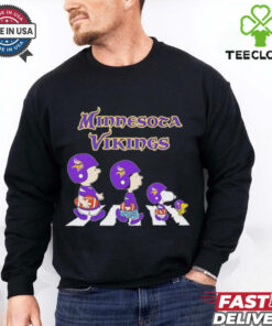 Snoopy and friends abbey road let’s go Minnesota Vikings shirt