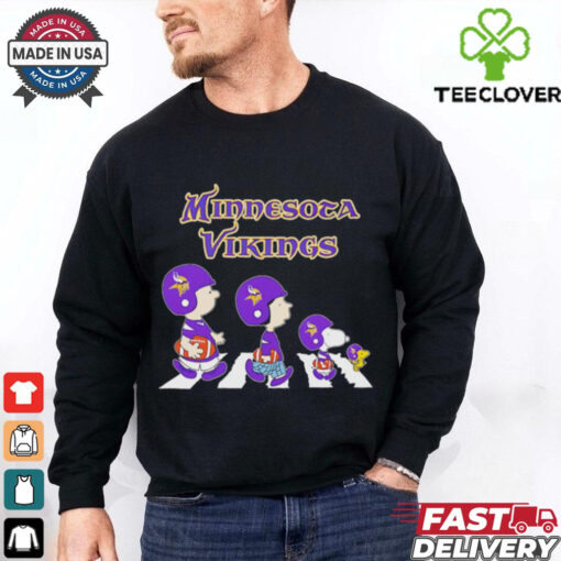 Snoopy and friends abbey road let’s go Minnesota Vikings shirt