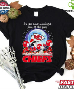 Snoopy and friends road it’s the most wonderful time of the year Kansas City Chiefs shirt