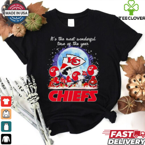 Snoopy and friends road it’s the most wonderful time of the year Kansas City Chiefs shirt