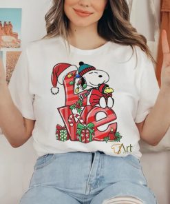 Snoopy and woodstock love hat santa merry christmas hoodie, sweater, longsleeve, shirt v-neck, t-shirt