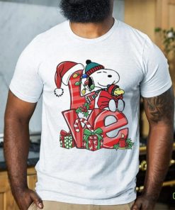 Snoopy and woodstock love hat santa merry christmas hoodie, sweater, longsleeve, shirt v-neck, t-shirt