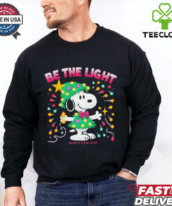Snoopy be the light Christmas tree shirt