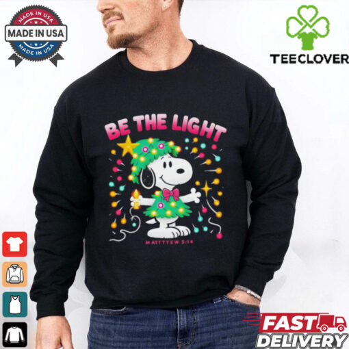 Snoopy be the light Christmas tree shirt