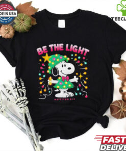 Snoopy be the light Christmas tree shirt