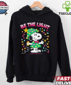 Snoopy be the light Christmas tree shirt