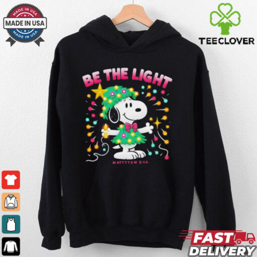 Snoopy be the light Christmas tree shirt