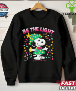 Snoopy be the light Christmas tree shirt