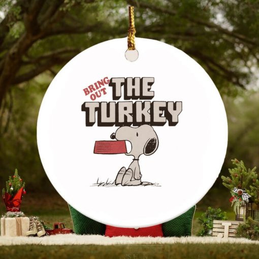 Snoopy bring out the turkey ornament