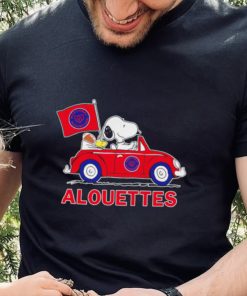 Snoopy drive a car Alouettes football flag logo gift hoodie, sweater, longsleeve, shirt v-neck, t-shirt