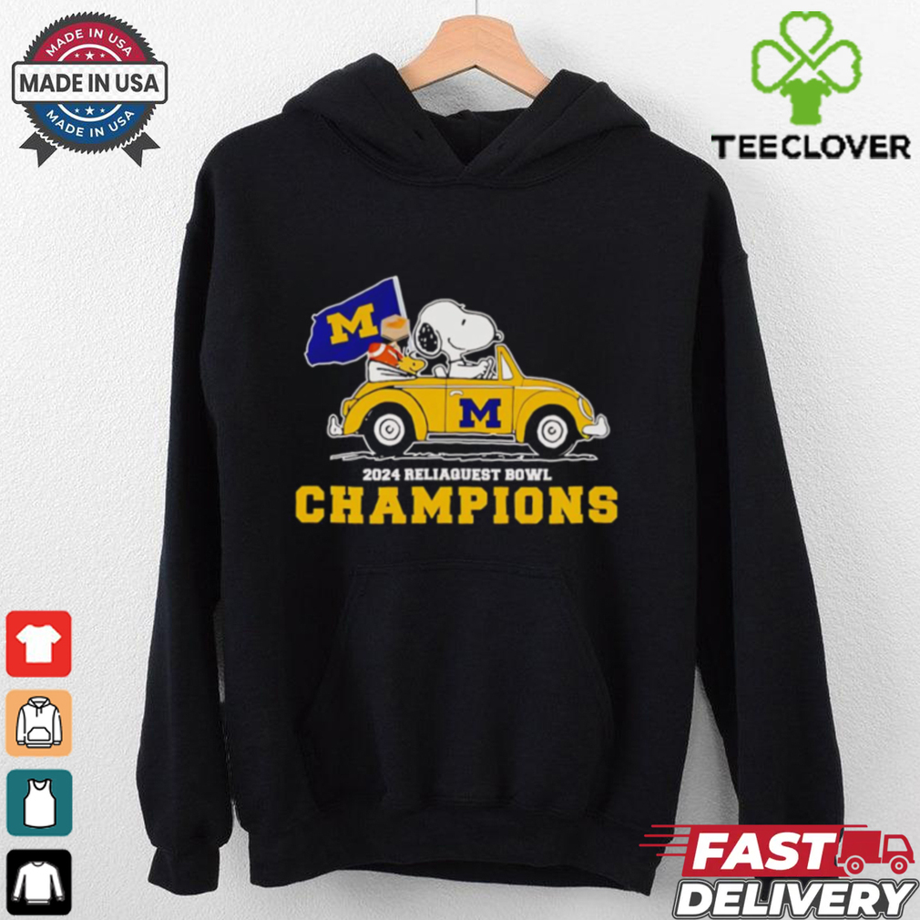 Snoopy driving car 2024 Reliaquest Bowl Champions Michigan Wolverines shirt Snoopy driving car 2024 Reliaquest Bowl Champions Michigan Wolverines shirt