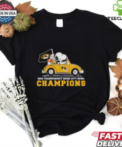 Snoopy driving car 2024 Transperfect Music City Bowl Champions Missouri Tigers shirt