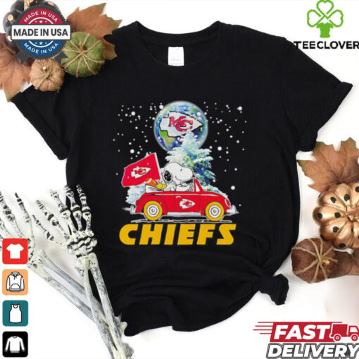 Snoopy driving car Let’s go Kansas City Chiefs Christmas shirt